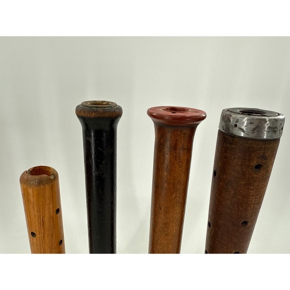 Vintage Wooden Spools Bobbins Thread Spindles Lot Set Industrial Decor‎ - Picture 5 of 5